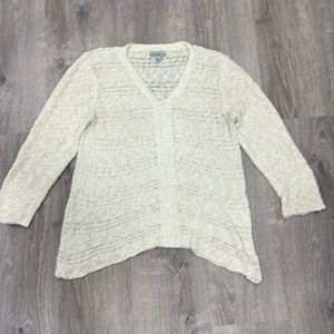 Windi  River cream colored spring knit spring sweater